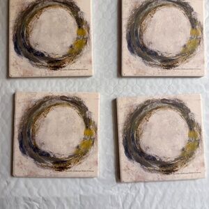 Thirstystone Fluid Orbit 4-Pc. Coaster Set - Multi